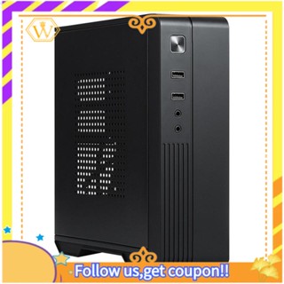 เคสคอมพิวเตอร์ MX02 Mini ITX HTPC Host Chassis USB2.0 ITX Enclosure Industrial Control Chassis สําหรับสํานักงาน
