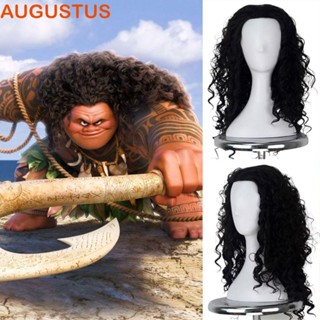 Augustus Maui วิกผมคอสเพลย์ วิกผมหยิก เส้นใยไฟเบอร์ ธรรมชาติ อุณหภูมิสูง สําหรับเด็ก