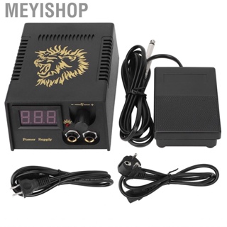 Meyishop Starter LCD Digital Display Tattoo Power Supply Kit  Cord &amp; Flat Foot Pedal