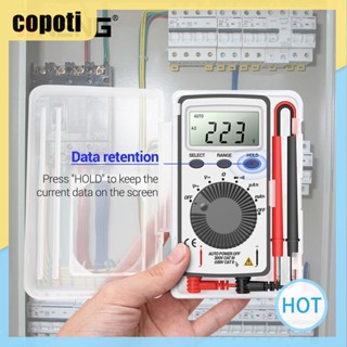 มัลติมิเตอร์ดิจิทัล จอแอลซีดี AC DC โวลต์มิเตอร์ แอมมิเตอร์ แบบพกพา [copoti.th]