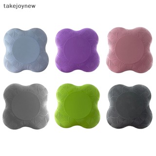 [takejoynew] แผ่นรองเข่า กันลื่น สีพื้น สําหรับเล่นโยคะ 1 แพ็ค