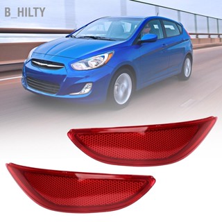 B_HILTY กันชนหลังสะท้อนแสงคำเตือนสีแดงกันน้ำกันกระแทกเปลี่ยนสำหรับ Hyundai Accent LE SE