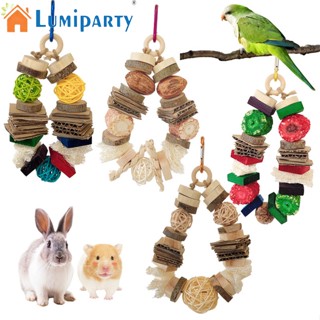 Lumiparty ของเล่นเคี้ยวไม้ หลากสี สําหรับนกแก้ว Peony