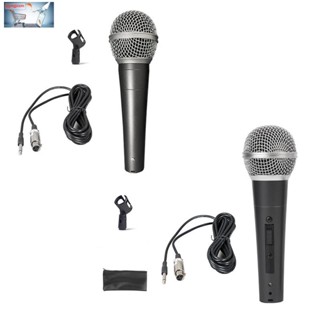 Sm58 ไมโครโฟนไดนามิก Vocal SM58 Microfone Professional Home KTV Stage Show (ไม่มีสวิตช์)