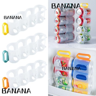 Banana1 ชั้นวางขวดเบียร์ เครื่องดื่ม 4 หลุม ประหยัดพื้นที่ สําหรับตู้เย็น