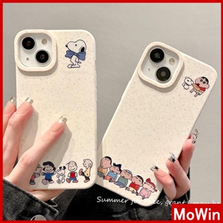 Mowin - เข้ากันได้สำหรับ เคสไอโฟน เคสไอโฟน11 เคส iphone 11 เป็นมิตรกับสิ่งแวดล้อมย่อยสลายได้เคสสีขาวกันกระแทกป้องกันน่ารักการ์ตูนเด็กสุนัขเข้ากันได้กับ iPhone 14 Pro สูงสุด 13 Pro สูงสุด 12 Pro สูงสุด 11 XR XS 7 8Plus