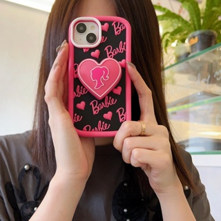 เคสซิลิโคน ลายบาร์บี้ 3D สําหรับ iPhone 14 14Pro 14promax 13 13Pro 13promax 11 12 12Pro 12promax iPhone 13