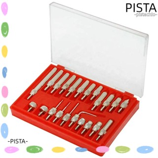 Pista ชุดเครื่องมือวัดปลายหน้าปัด สเตนเลส สีเงิน แบบเปลี่ยน 22 ชิ้น