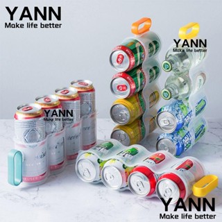 Yann1 ชั้นวางขวดเบียร์ เครื่องดื่ม 4 หลุม ประหยัดพื้นที่ สําหรับห้องครัว ตู้เย็น