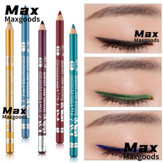 Maxg อายแชโดว์ &amp; ดินสอไลเนอร์ แต่งหน้า ความงาม ติดทนนาน เครื่องสําอาง กลิตเตอร์ สีสันสดใส