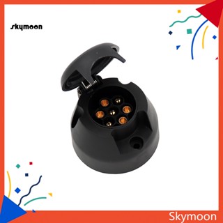 Skym* อะแดปเตอร์ปลั๊กพ่วงไฟฟ้า ทรงกลม 7 Pin 12V กันน้ํา สําหรับรถบรรทุก