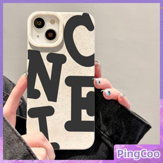 Pingcoo - เข้ากันได้สำหรับ เคส iphone 11 เคสไอโฟน เคสไอโฟน11 เป็นมิตรกับสิ่งแวดล้อมย่อยสลายได้เคสสีขาวนุ่มกันกระแทกป้องกัน Simple Black Word Nice เข้ากันได้กับ iPhone 14 Pro max 13 Pro max 12 Pro Max XR XS 7 8Plus