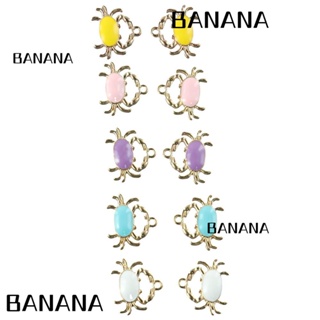 Banana1 จี้รูปปู ธีมทะเล 40 ชิ้น 40 ชิ้น สุ่มสี สําหรับผู้หญิง