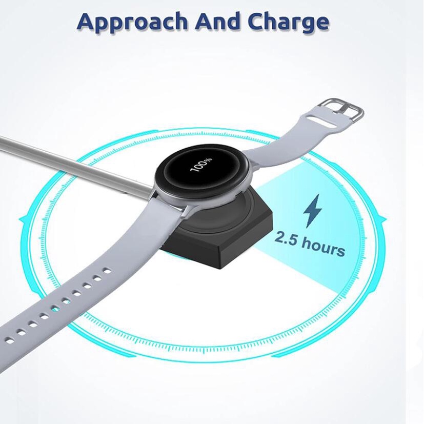พวงกุญแจแท่นชาร์จไร้สาย แบบพกพา สําหรับ Samsung Galaxy watch 6 Classic 5 4 Active 2 Smart watch Charger Base 1000Mah