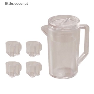 [little.coconut] โมเดลแก้วน้ําเปล่า 1:12 สําหรับตกแต่งบ้านตุ๊กตา ห้องครัว บ้านตุ๊กตา 5 ชิ้น