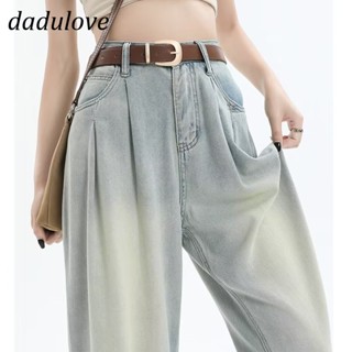 DaDulove💕 New American Ins High Street Retro Jeans Niche High Waist Loose Wide Leg Pants Large Size Trousers