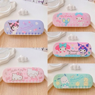 Lyndon Kuromi เคสแว่นตากันแดด หนัง PU อัลลอย ลายสุนัข แมว KT สําหรับเด็ก