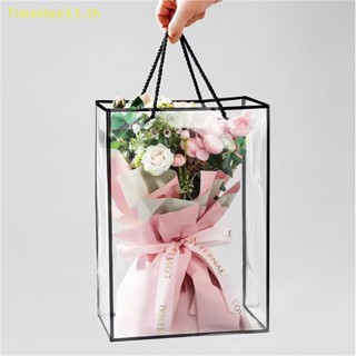 Timehee กระเป๋าถือ แบบใส ทรงโท้ท ลายดอกไม้ 3 ชิ้น