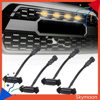 Skym* ไฟกระจังหน้า LED ทนทาน 4 ชิ้น สําหรับ Toyota Tacoma TRD PRO 16-20