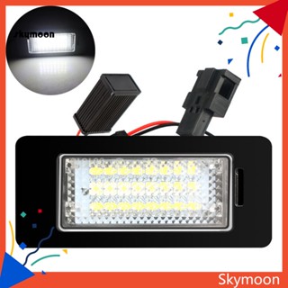 Skym* ไฟ LED ติดป้ายทะเบียนรถยนต์ น้ําหนักเบา สําหรับ Audi A1 A4 A6 Q5 RS5 2 ชิ้น