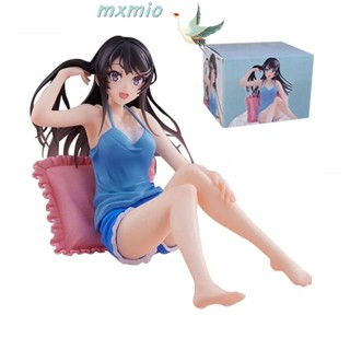 Mxmio โมเดลฟิกเกอร์ Sakurajima Mai กางเกงขาสั้น 9 ซม. สีฟ้า อุปกรณ์เสริม สําหรับคอสเพลย์