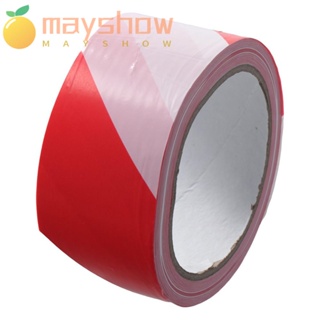 Mayshow เทปเตือนความปลอดภัย สีแดง สีขาว มองเห็นได้ชัด สําหรับทํากิจกรรมกลางแจ้ง