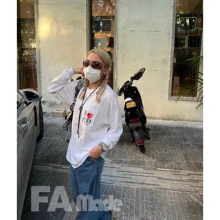 เสื้อแขนยาว พิมพ์ลาย New York Limited American Retro Sanskrit Love คุณภาพสูง แฟชั่นฤดูใบไม้ร่วง 23PF❤️เสื้อคู่รัก พิมพ์ลายโลโก้ตัวอักษร Ny Love Heart Sanskrit เข้ากับทุกการแต่งกาย สไตล์คลาสสิก สําหรับผู้ชาย และผู้หญิง