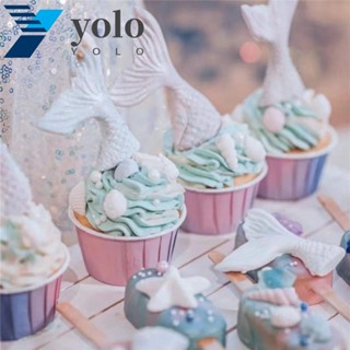 Yolo อุปกรณ์ทําขนมหวาน คัพเค้ก ไล่โทนสี สไตล์ทิวลิป DIY