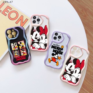 OPPO A7 A5S A12 A15 A15S A16 A16S A17 A17K A9 A5 A3S A12E A31 2020 เคสออปโป้ สำหรับ Case Wavy Edge Soft Silicone Cartoon Mouse เคสนิ่ม เคส เคสโทรศัพท์ เคสมือถือ Phone casing