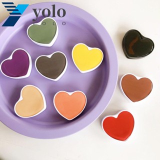 Yolo ที่วางโทรศัพท์มือถือ 3D น่ารัก ขยายได้ สีพื้น พับได้ น่ารัก