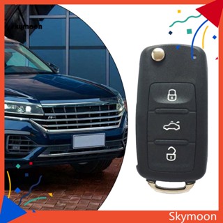 Skym* เคสกุญแจรีโมตรถยนต์ ทนทาน สีดํา 5K0 837 202 AD สําหรับ Volkswagen