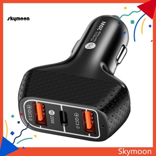 Skym* อุปกรณ์ชาร์จแท็บเล็ตอัตโนมัติ PD Type C 2 USB ชาร์จเร็ว ไม่มีความร้อน