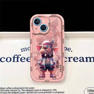 เคสป้องกันโทรศัพท์มือถือ แบบนิ่ม ลายหมู สําหรับ iPhone 14 13pro xsmax 12 11 x xr 7plus