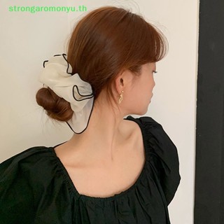 Strongaromonyu ยางรัดผม ออร์แกนซ่า สีพื้น แฟชั่นฤดูร้อน สําหรับผู้หญิง เด็กผู้หญิง TH