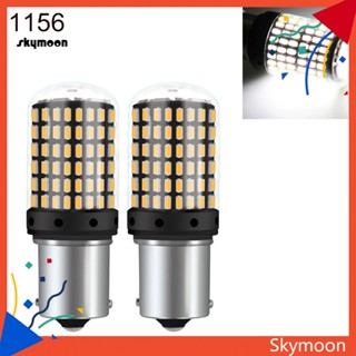 Skym* หลอดไฟเลี้ยวรถยนต์ Canbus 1156 7440 3014 144SMD LED 2 ชิ้น