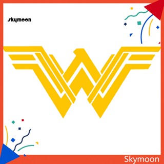 Skym* สติกเกอร์สะท้อนแสง ลายโลโก้ภาพยนตร์ Wonder Woman สําหรับติดตกแต่งหน้าต่างรถยนต์