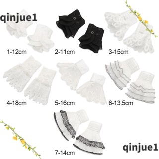 Printli ปลอกแขนปลอม ลายลูกไม้ สําหรับตกแต่งเสื้อกันหนาว 1 คู่