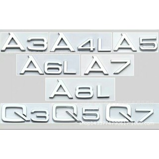 สติกเกอร์โลโก้ ด้านหลัง สําหรับ Audi A3 A4 A4L A5 A6 A6L A8 A8L Q3 Q5 Q7