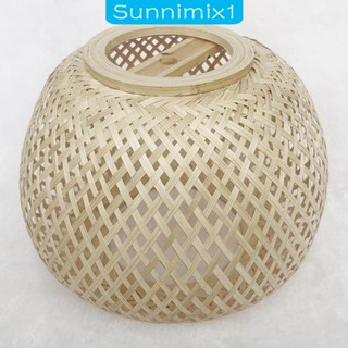 [Sunnimix1] โคมไฟไม้ไผ่ สไตล์ญี่ปุ่น สําหรับตกแต่งบ้าน ห้องนอน บาร์