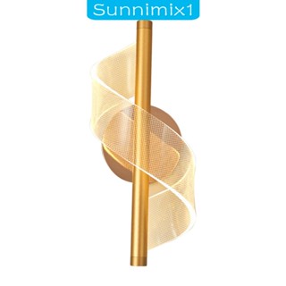 [Sunnimix1] โคมไฟติดผนัง LED 12W แบบเกลียว อะลูมิเนียม หรูหรา สําหรับโรงแรม ระเบียง ห้องนอน ข้างเตียง