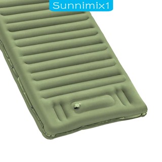 [Sunnimix1] เบาะที่นอนเป่าลม พร้อมหมอนในตัว แบบพกพา สําหรับตั้งแคมป์ ระเบียง แบกเป้