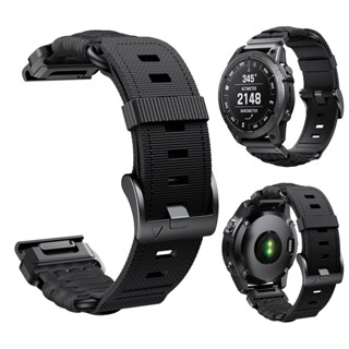 สายนาฬิกาข้อมือไนล่อน 26 มม. สําหรับ Garmin Tactix 7 Pro Delta Solar Descent MK2i Mk2 Mk1