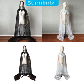 [Sunnimix1] เสื้อคลุมยาว มีฮู้ด คอสเพลย์ฮาโลวีน สําหรับผู้หญิง