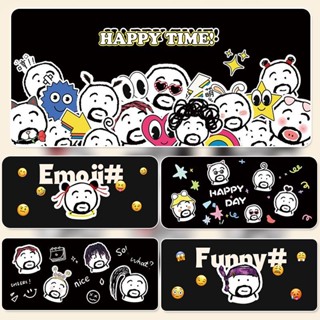 ✨🍑🍃【 25 สี/แผ่นรองเม้าส์】แผ่นรองเมาส์  Oversized  ลายน่ารักตลก Emoticon Pack