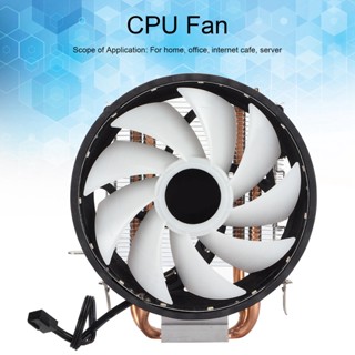 Electron000 CPU Cooler Double Tower ระบายความร้อนด้วยความร้อนสองเท่าที่มีประสิทธิภาพ LED Radiator พัดลมเดี่ยวสำหรับ AMD