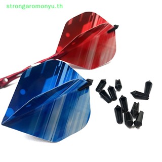 Strongaromonyu ลูกดอกปาเป้าอัลลอย สีขาว สีดํา อุปกรณ์เสริม 40 ชิ้น ต่อชุด