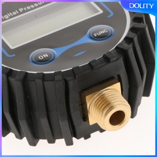 [dolity] เครื่องเติมลมยางดิจิทัล พร้อมแรงดัน 200 PSI และคอมเพรสเซอร์ พร้อมหน้าจอแบ็คไลท์ LED สีดํา