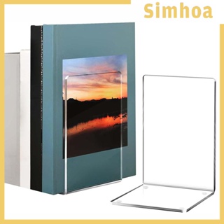 [SIMHOA] ที่คั่นหนังสืออะคริลิค ที่กั้นหนังสือ ที่คั่นหนังสือ ที่คั่นหนังสือ ตกแต่งโต๊ะ เครื่องเขียน ที่วางหนังสือ ที่กั้นหนังสือ สําหรับตําราอาหาร สูตรอาหาร ห้องนอน ห้องสมุด โรงเรียน