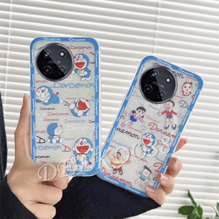 เคสโทรศัพท์มือถือ TPU นิ่ม ปิดด้านหลัง ลายการ์ตูนโดราเอมอนน่ารัก สีฟ้า สําหรับ Realme 11 NFC C51 4G Realme11 11NFC RealmeC51 2023