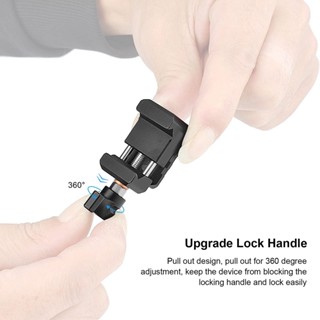 ELE Consumer NATO Clamp Quick Release Lock with 1/4 Inch 3/8 Thread for Arri Locating Hole Cold Shoe Mount Camera Cage Expansion Accessories